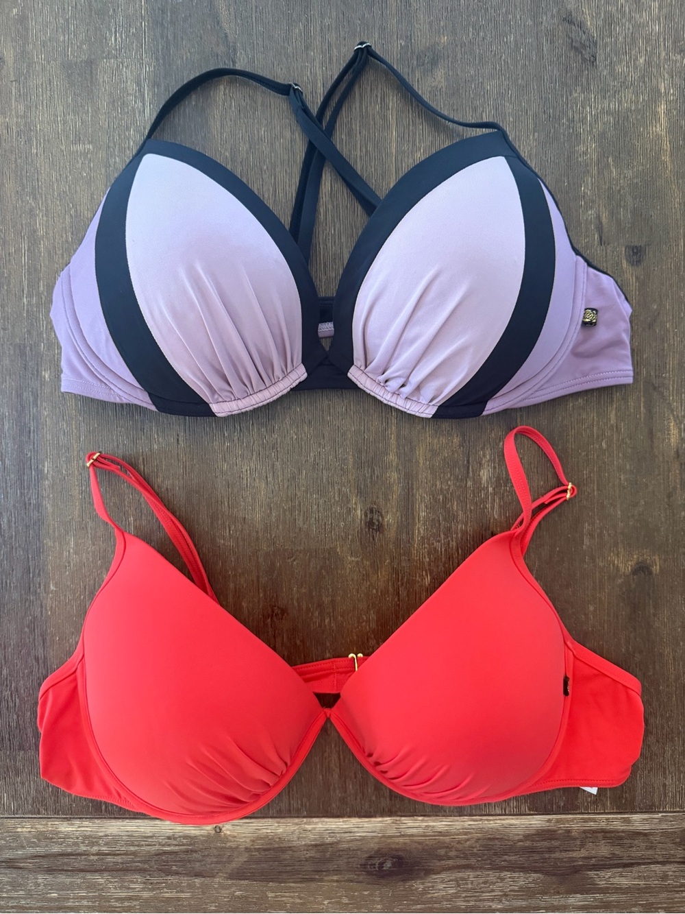 Set of 2 bikini tops XXL